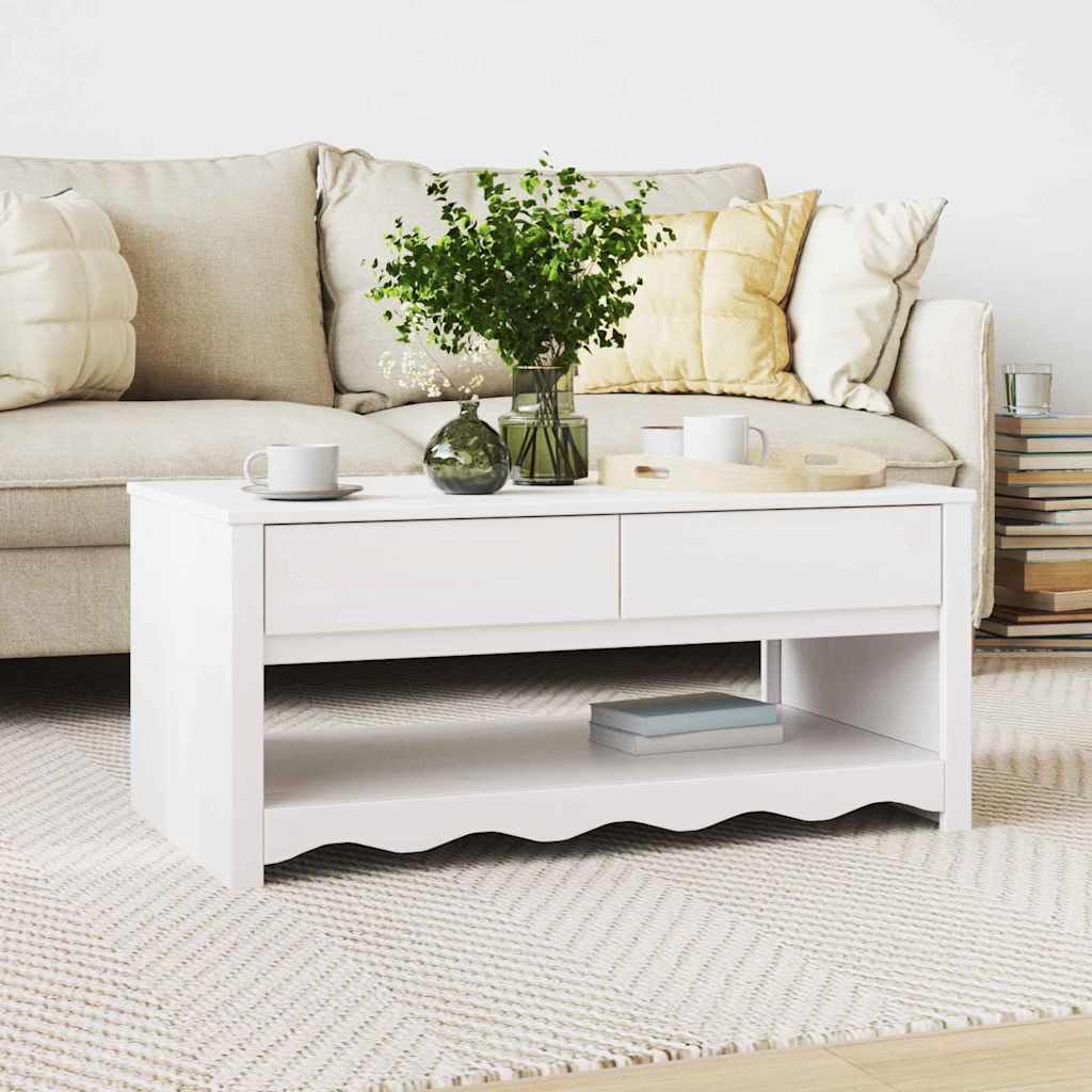 Salontafel Drammen Eiken 99 X 55 X 45 Cm Massief Grenenhout
