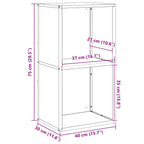 Brandhoutrek 40X30X75 Cm Koudgewalst Staal Kleurig