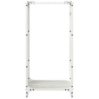 Brandhoutrek 40X30X80 Cm Koudgewalst Staal Wit