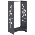 Brandhoutrek 40X30X80 Cm Koudgewalst Staal Antraciet