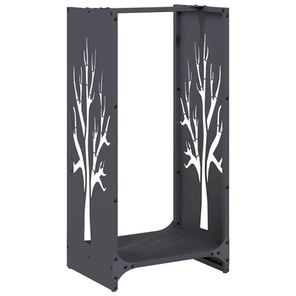 Brandhoutrek 40X30X80 Cm Koudgewalst Staal Antraciet