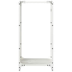 Brandhoutrek 40X30X80 Cm Koudgewalst Staal Wit