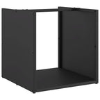 Brandhoutrek 40X40X40 Cm Koudgewalst Staal Zwart