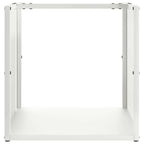 Brandhoutrek 40X40X40 Cm Koudgewalst Staal Wit