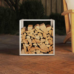 Brandhoutrek 40X40X40 Cm Koudgewalst Staal Wit