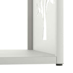 Brandhoutrek 40X40X40 Cm Koudgewalst Staal Wit