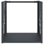 Brandhoutrek 40X40X40 Cm Koudgewalst Staal Antracietkleurig