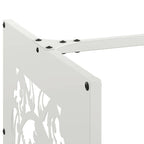 Brandhoutrek 40X40X40 Cm Koudgewalst Staal Wit