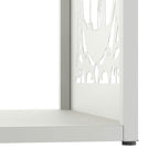Brandhoutrek 40X40X40 Cm Koudgewalst Staal Wit
