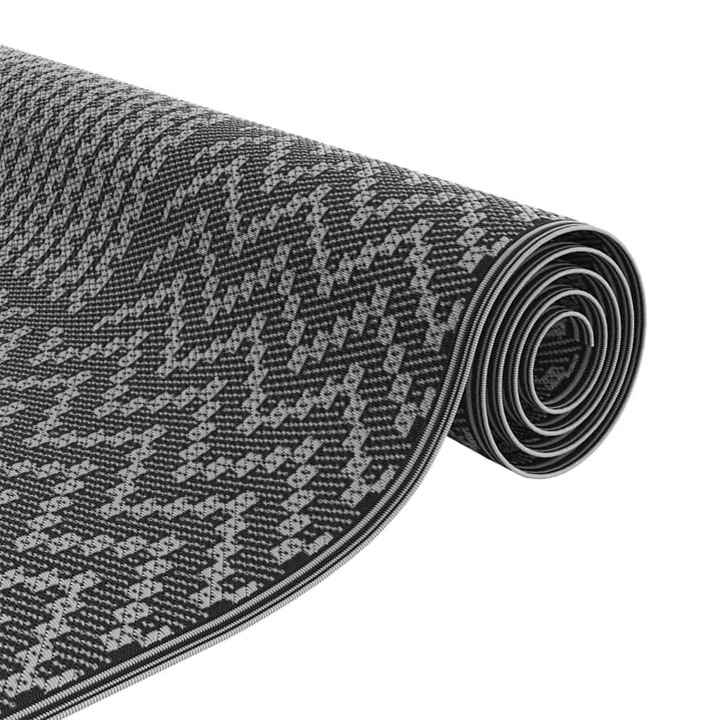 Buitentapijt Arakil Zwart En Grijs 300 X 600 Cm Pp
