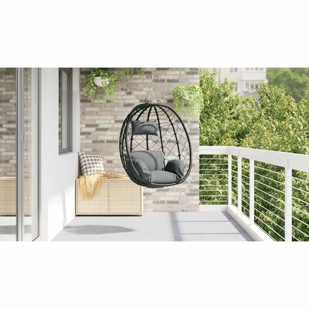 Hangende Ei-Stoel 91.5 X 60 X 110 Cm Poly Rattan