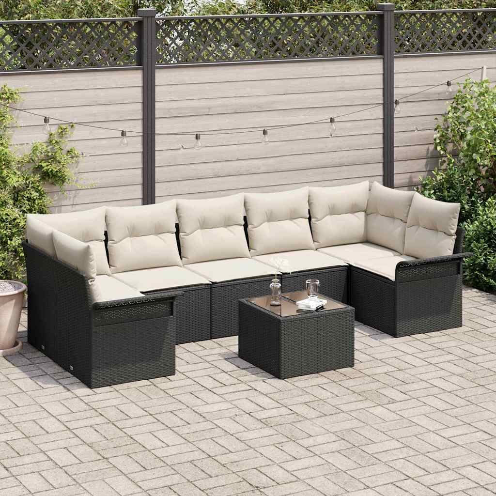Tuin Sofa Set 8 Pcs Poly Riet