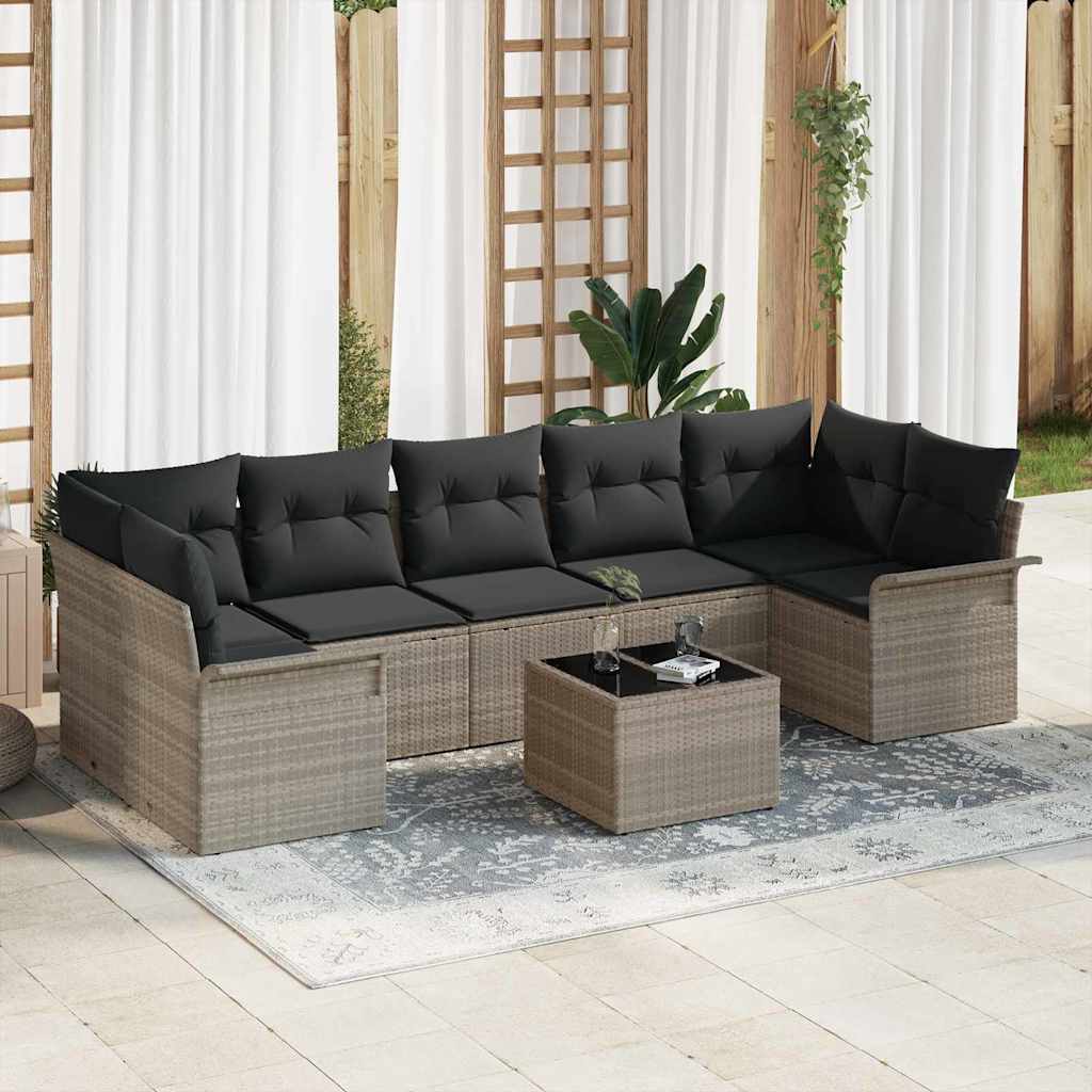 Tuin Sofa Set 8 Pcs Poly Riet