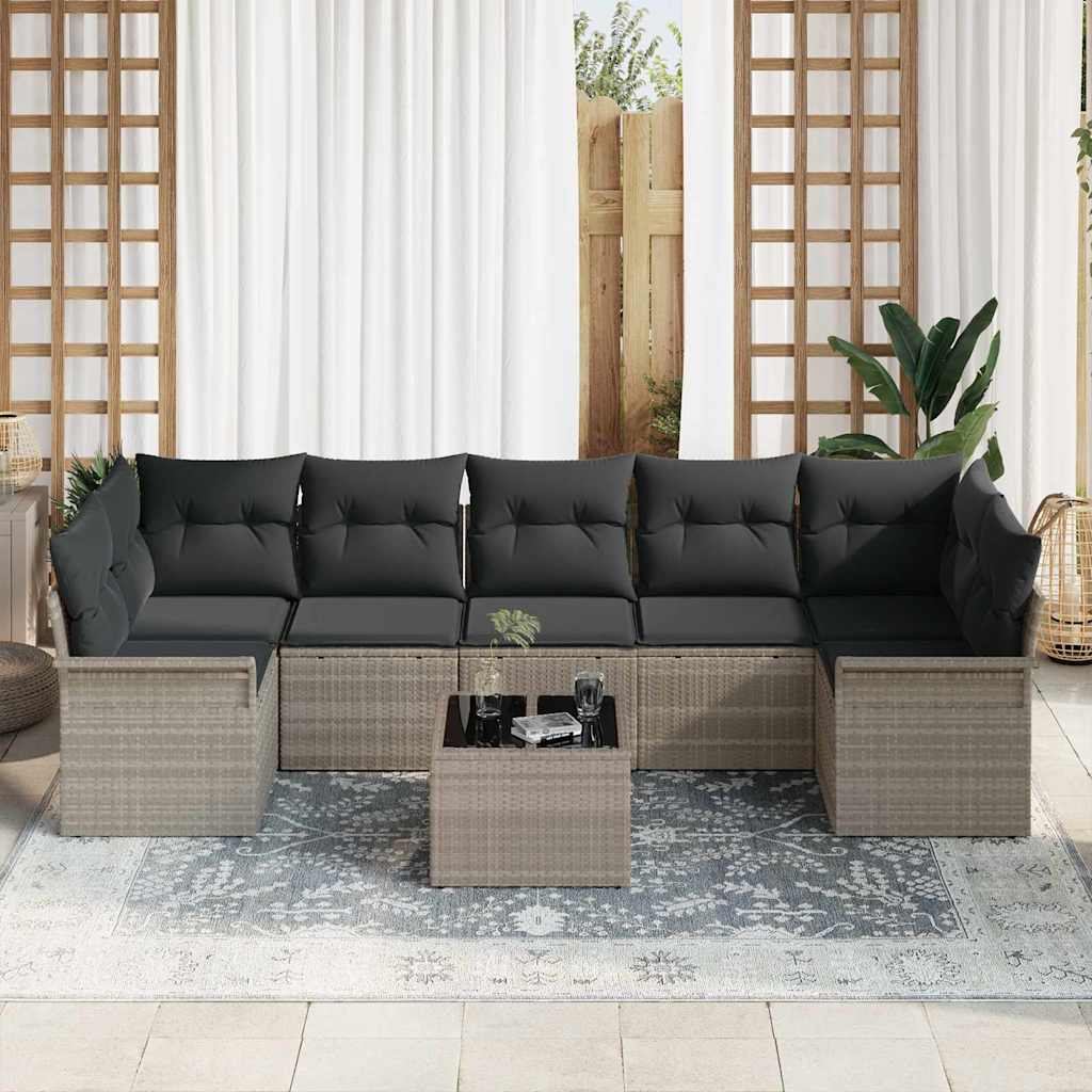 Tuin Sofa Set 8 Pcs Poly Riet