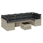 Tuin Sofa Set 8 Pcs Poly Riet