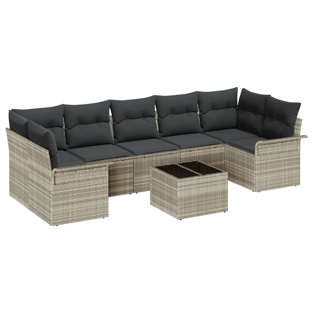 Tuin Sofa Set 8 Pcs Poly Riet