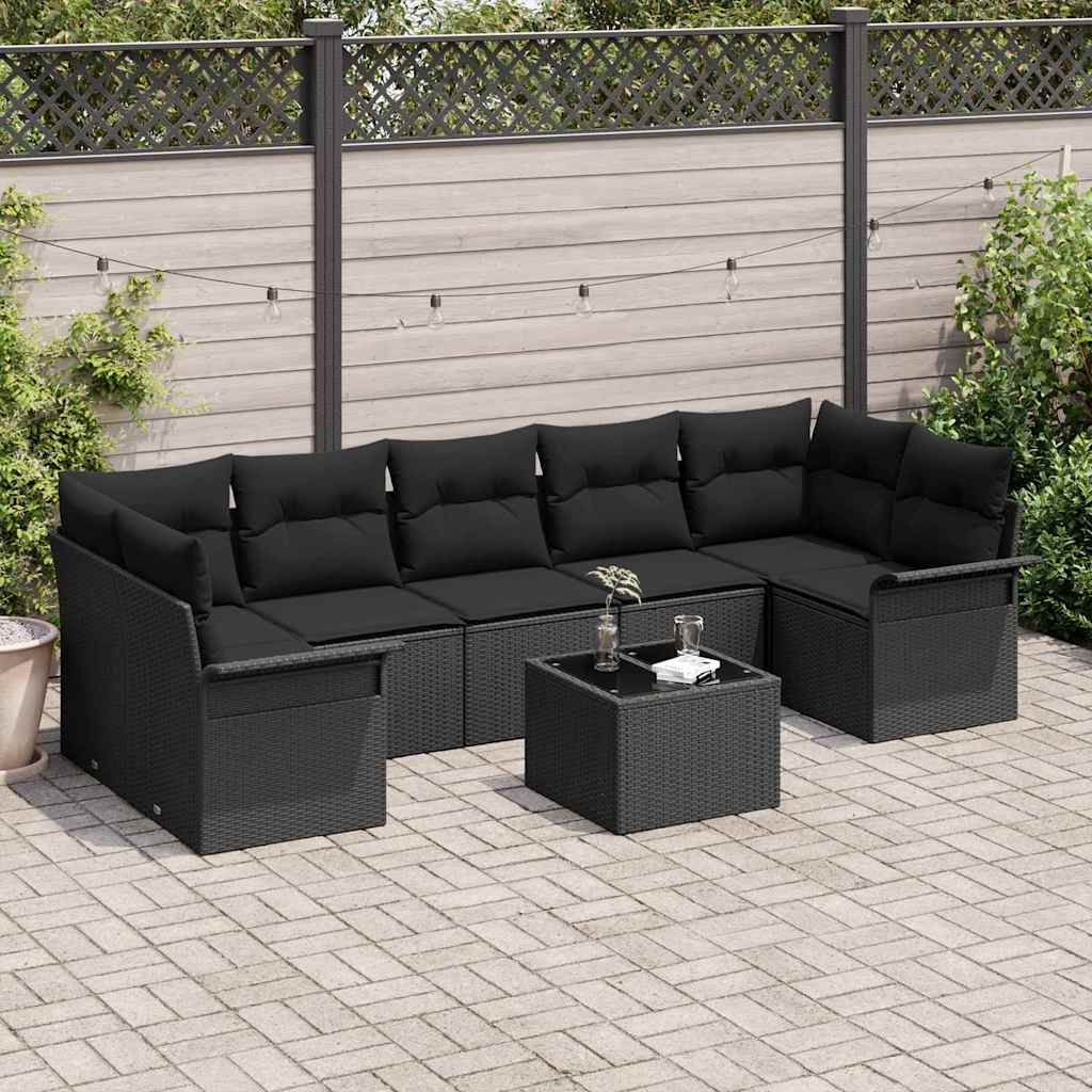 Tuin Sofa Set 8 Pcs Poly Riet