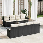 Tuin Sofa Set 9 Pcs Poly Riet