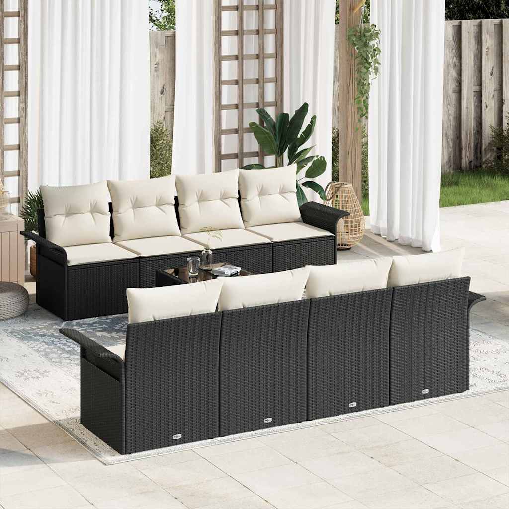 Tuin Sofa Set 9 Pcs Poly Riet