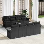 Tuin Sofa Set 9 Pcs Poly Riet