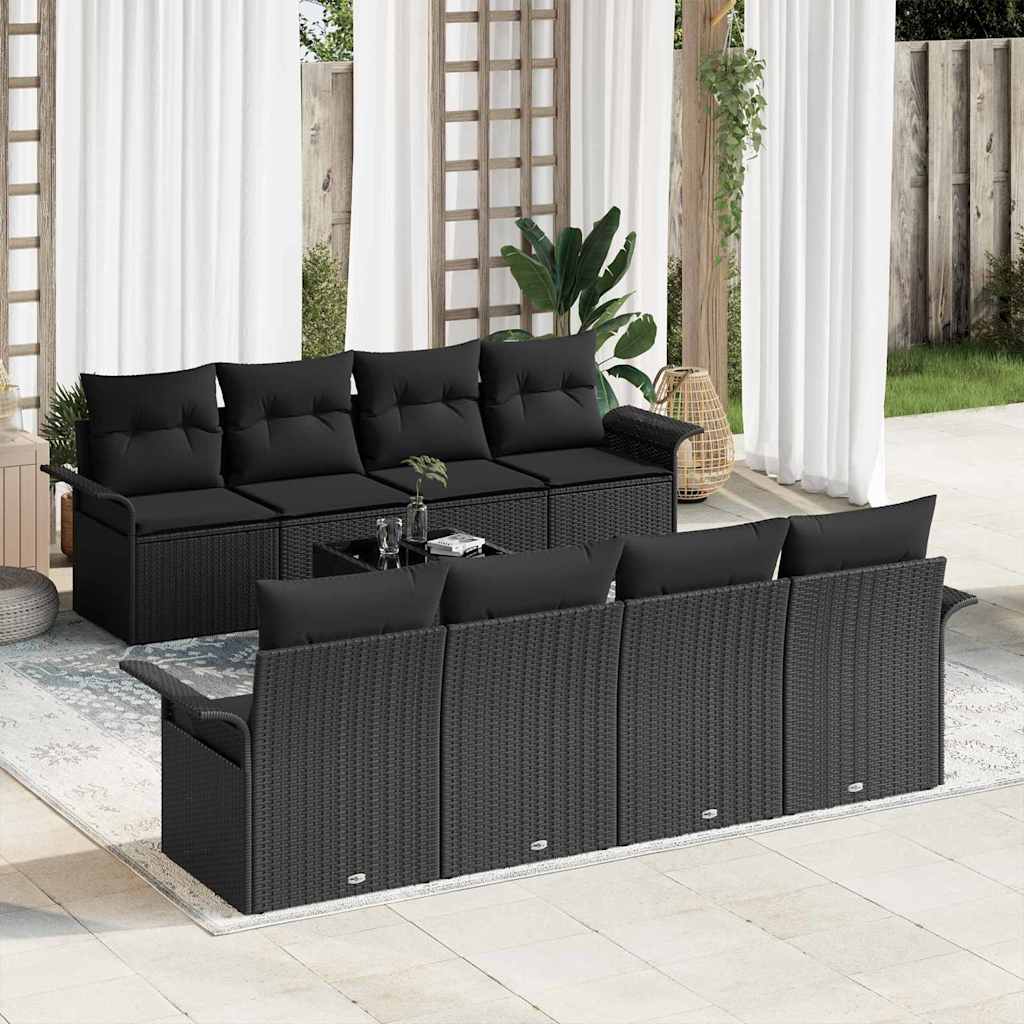Tuin Sofa Set 9 Pcs Poly Riet