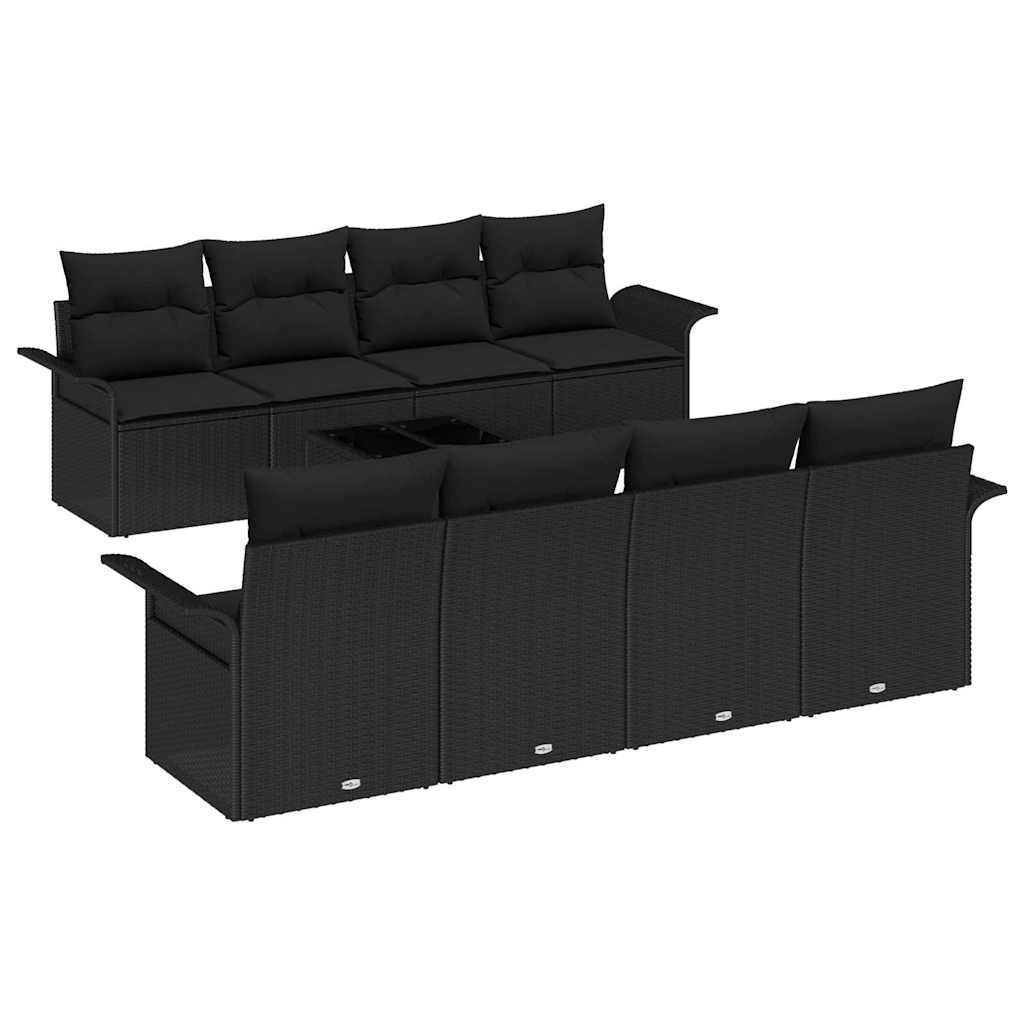 Tuin Sofa Set 9 Pcs Poly Riet