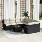 Tuin Sofa Set 9 Pcs Poly Riet