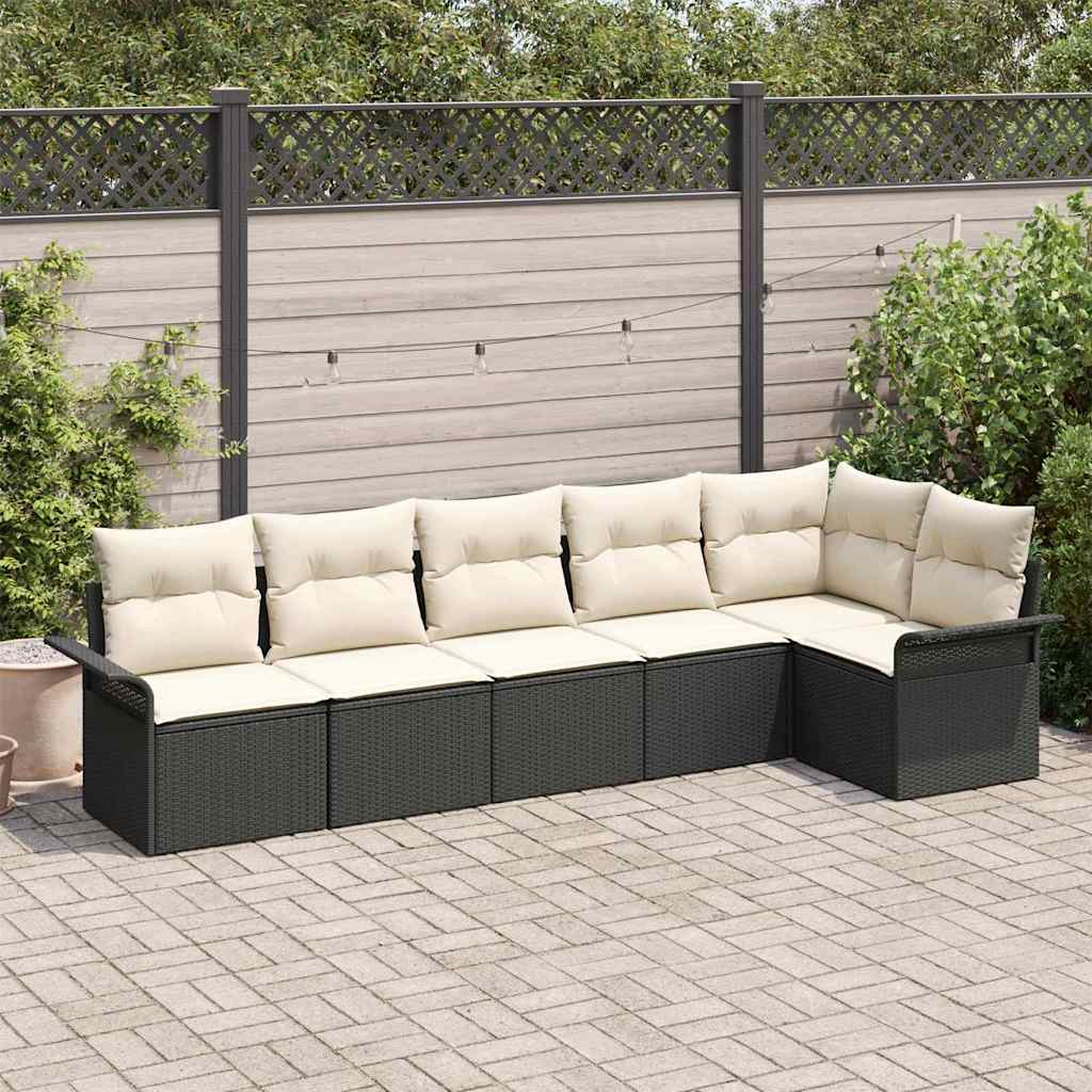 Tuin Sofa Set Met Kussen 6 Pcs Poly Riet