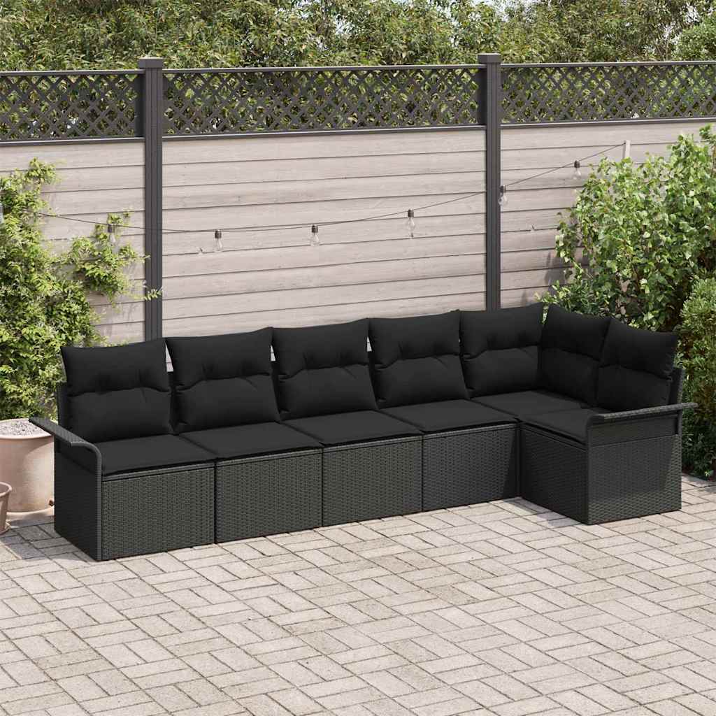 Tuin Sofa Set Met Kussen 6 Pcs Poly Riet