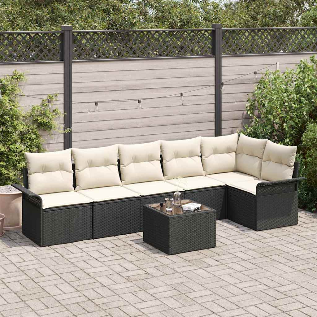 Tuin Sofa Set Met Kussen 6 Pcs Poly Riet