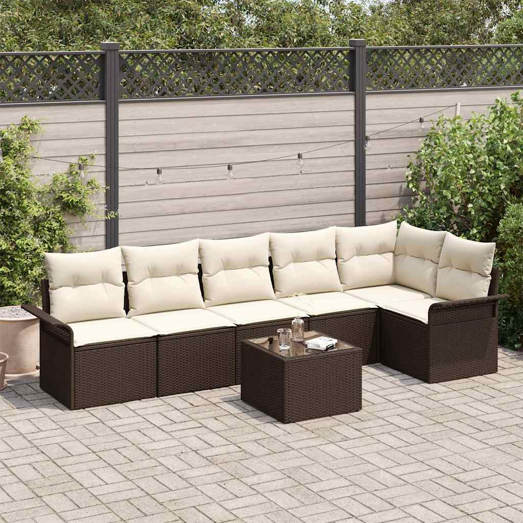 Tuin Sofa Set Met Kussen 6 Pcs Poly Riet