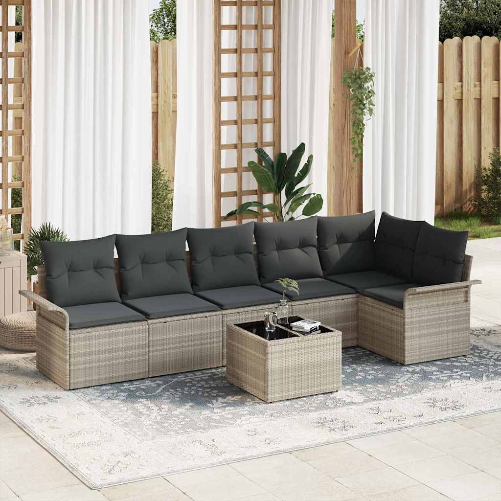 Tuin Sofa Set Met Kussen 6 Pcs Poly Riet