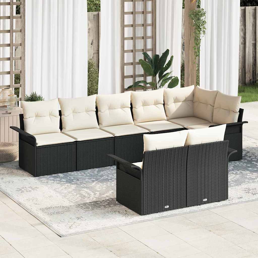 Tuin Sofa Set Met Kussen 9 Pcs Poly Riet