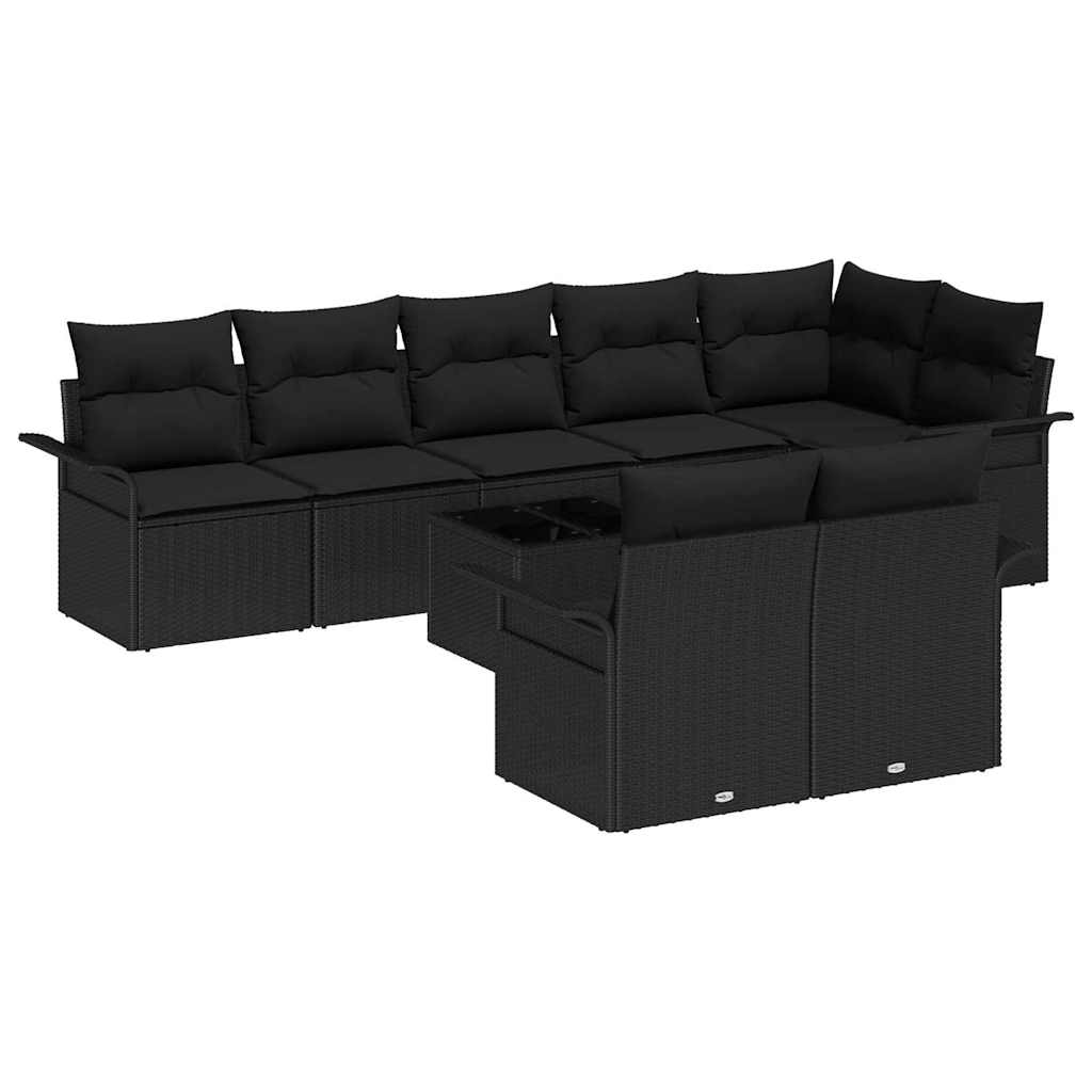 Tuin Sofa Set Met Kussen 9 Pcs Poly Riet