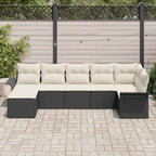 Tuin Sofa Set Met Kussen 7 Pcs Poly Riet