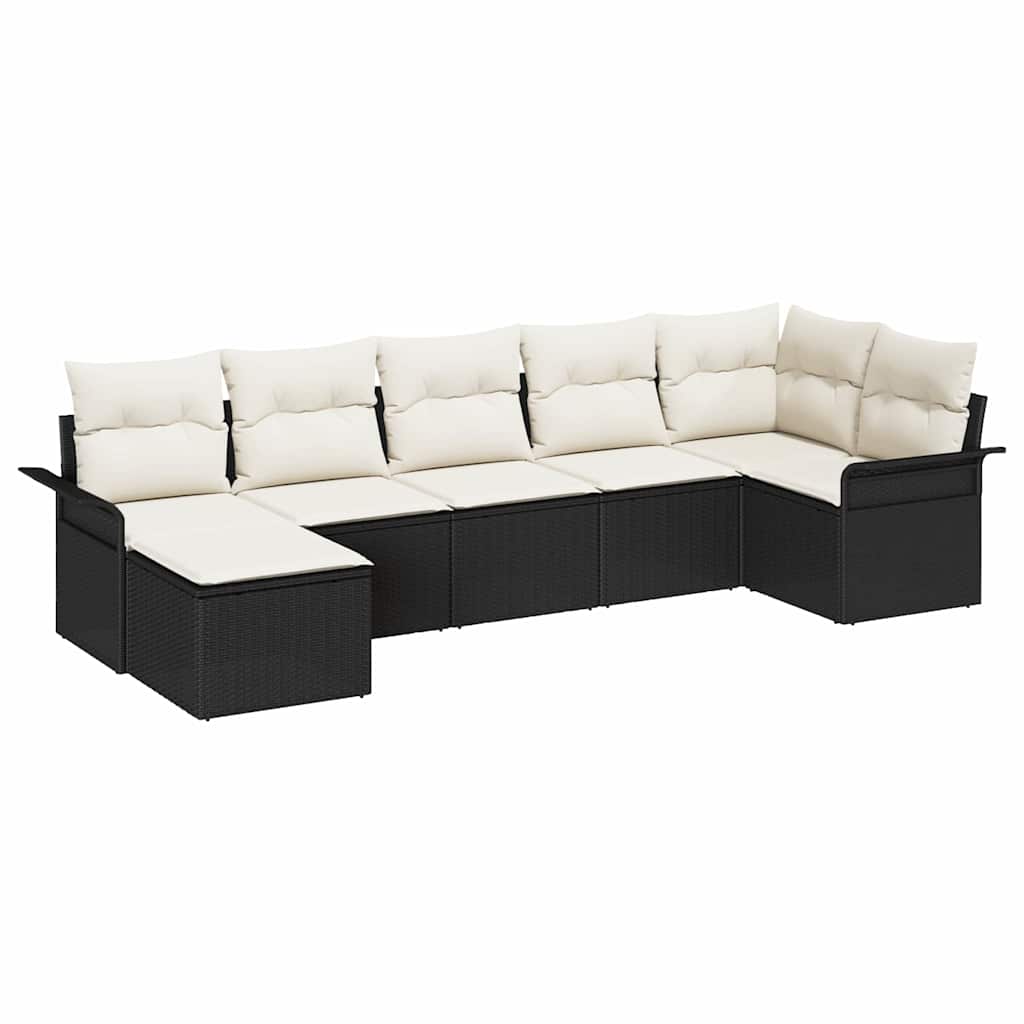 Tuin Sofa Set Met Kussen 7 Pcs Poly Riet