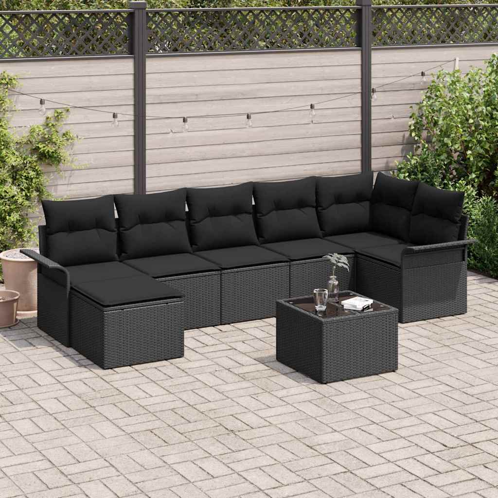Tuin Sofa Set Met Kussen 7 Pcs Poly Riet