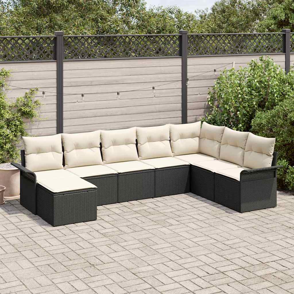 Tuin Sofa Set Met Kussen 9 Pcs Poly Riet