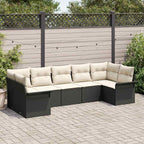 Tuin Sofa Set Met Kussen 7 Pcs Poly Riet