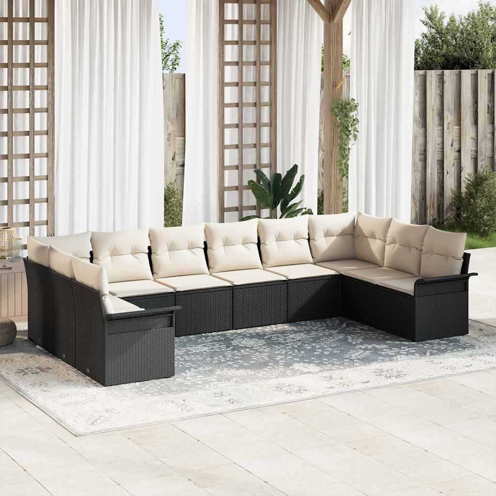 Tuin Sofa Set Met Kussen 11 Pcs Poly Riet