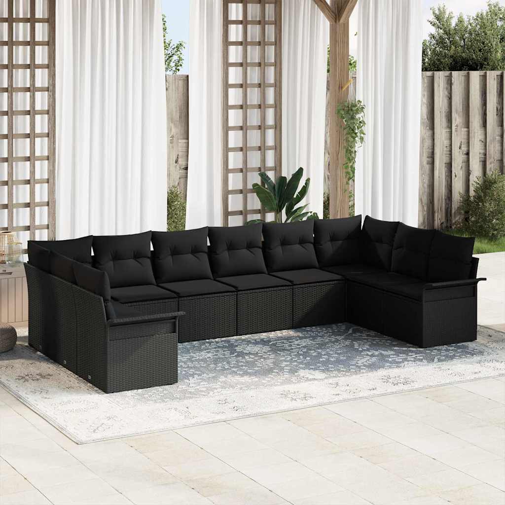 Tuin Sofa Set Met Kussen 11 Pcs Poly Riet