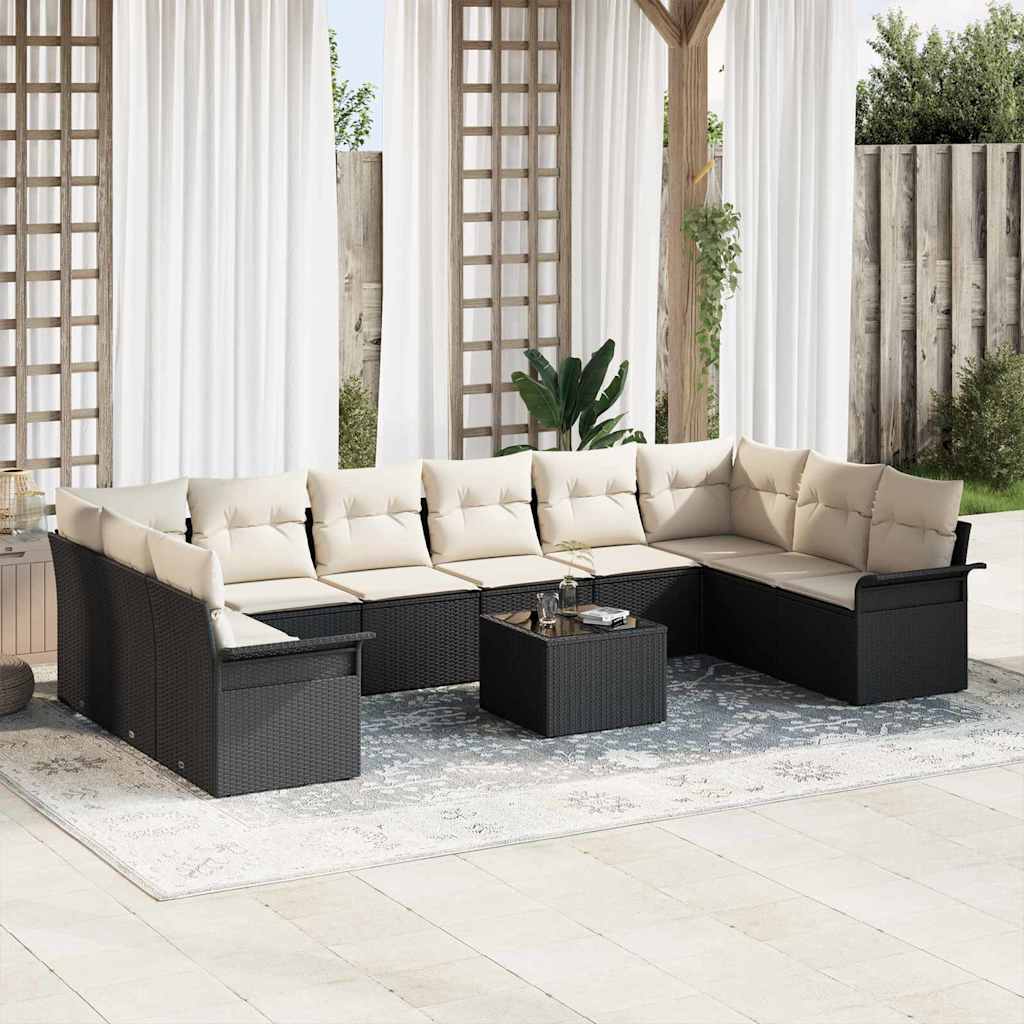 Tuin Sofa Set Met Kussen 11 Pcs Poly Riet