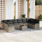 Tuin Sofa Set Met Kussen 11 Pcs Poly Riet