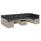 Tuin Sofa Set Met Kussen 11 Pcs Poly Riet