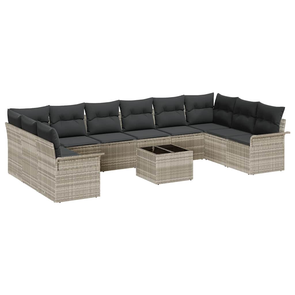 Tuin Sofa Set Met Kussen 11 Pcs Poly Riet