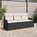 Tuin Sofa Set Met Kussen 3 Pcs Poly Riet
