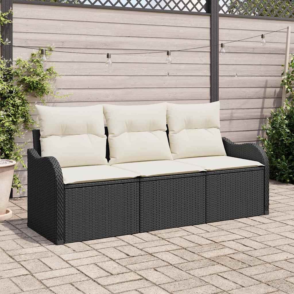 Tuin Sofa Set Met Kussen 3 Pcs Poly Riet
