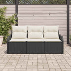 Tuin Sofa Set Met Kussen 3 Pcs Poly Riet