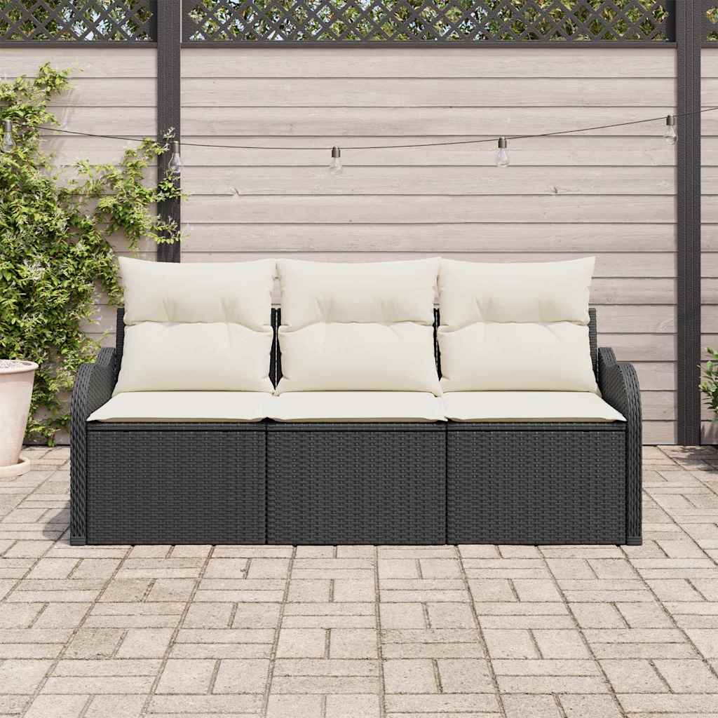 Tuin Sofa Set Met Kussen 3 Pcs Poly Riet