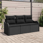 Tuin Sofa Set Met Kussen 3 Pcs Poly Riet
